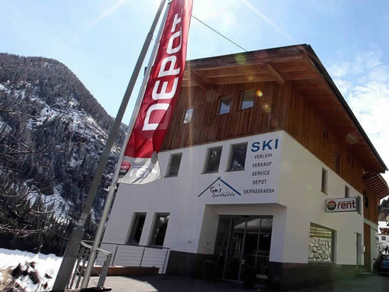 Skiverhuur winkel Tom's Sporthütte in Tschatscha 664, Kappl
